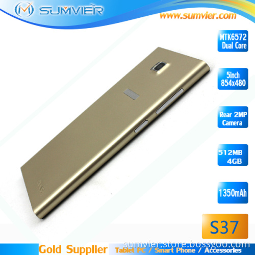 5inch Dual Core Mtk6572 Smart Phone with Front Camera 5MP